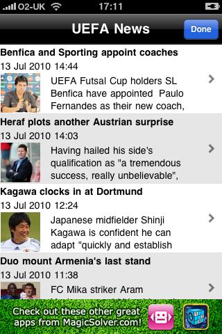 Euro Fotball news