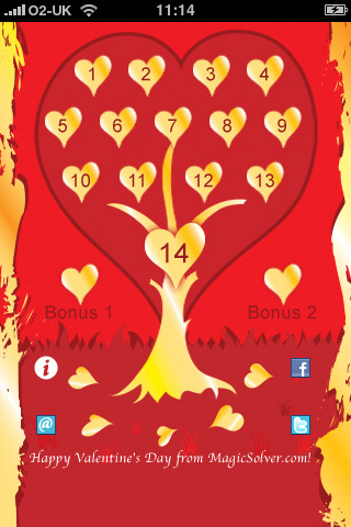 Valentine's Day Calendar screenshot